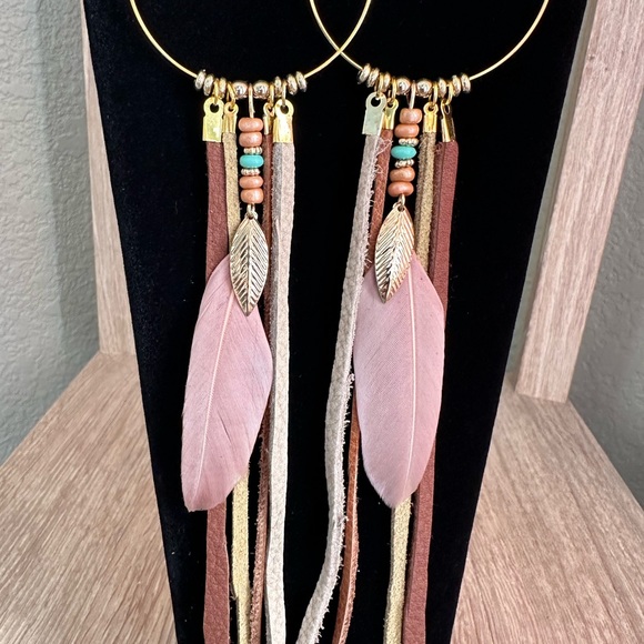 Leather Handmade Earrings - Picture 5 of 5